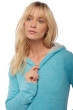 Cashmere ladies chunky sweater wiwi flanelle chine piscine l