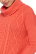 Cashmere ladies chunky sweater wonderful coral xs
