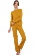 Cashmere ladies pyjamas loan mustard xl