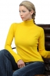 Cashmere ladies roll neck jade cyber yellow m
