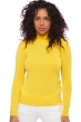 Cashmere ladies roll neck lili cyber yellow xs