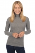Cashmere ladies roll neck tale first grey marl s