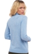 Cashmere ladies roll neck tale first powder blue xs