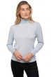 Cashmere ladies roll neck tale first sky blue s