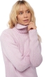Cashmere ladies roll neck vicenza lilas shinking violet l