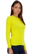 Cashmere ladies round necks line jaune citric xs