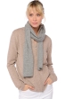 Cashmere ladies scarves mufflers ozone grey marl 160 x 30 cm