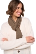 Cashmere ladies scarves mufflers ozone natural dark brown 160 x 30 cm