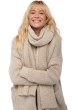 Cashmere ladies scarves mufflers venus natural ecru natural stone 200 x 38 cm