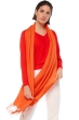 Cashmere ladies shawls diamant orange popsicle 201 cm x 71 cm