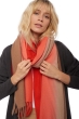 Cashmere ladies shawls vaasa bloody orange camel chine 200 x 70 cm