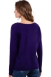 Cashmere ladies v necks flavie deep purple 2xl