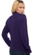 Cashmere ladies zip hood elodie deep purple s