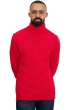 Cashmere men chunky sweater achille rouge xl
