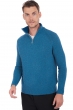 Cashmere men chunky sweater angers manor blue canard blue 3xl