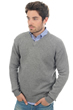 Cashmere men chunky sweater atman grey marl s