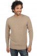Cashmere men chunky sweater bilal natural brown 2xl