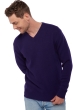 Cashmere men chunky sweater hippolyte 4f deep purple m