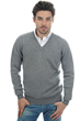 Cashmere men chunky sweater hippolyte 4f grey marl 3xl