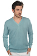 Cashmere men chunky sweater hippolyte 4f teal blue m