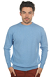 Cashmere men chunky sweater nestor 4f azur blue chine 4xl