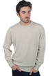 Cashmere men chunky sweater nestor 4f ecru chine 2xl