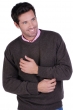Cashmere men chunky sweater nestor 4f marron chine 3xl