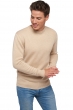 Cashmere men chunky sweater nestor 4f natural beige 2xl