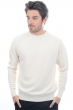 Cashmere men chunky sweater nestor 4f natural ecru 2xl