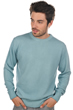 Cashmere men chunky sweater nestor 4f teal blue 3xl