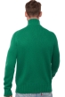 Cashmere men chunky sweater olivier evergreen flanelle chine xs