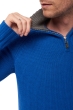 Cashmere men chunky sweater olivier lapis blue dove chine m