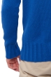 Cashmere men chunky sweater olivier lapis blue dove chine m
