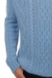 Cashmere men chunky sweater platon azur blue chine m