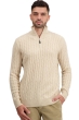 Cashmere men chunky sweater taurus natural beige 3xl