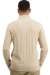 Cashmere men chunky sweater taurus natural beige xl