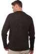 Cashmere men chunky sweater verdun black marron chine xl