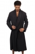 Cashmere men dressing gown working carbon s2