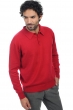 Cashmere men polo style sweaters alexandre blood red 4xl