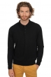 Cashmere men polo style sweaters alexandre premium black s
