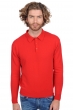 Cashmere men polo style sweaters alexandre premium tango red 4xl