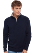 Cashmere men polo style sweaters angers dress blue toast 2xl