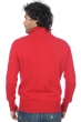 Cashmere men polo style sweaters donovan blood red m