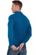 Cashmere men polo style sweaters donovan canard blue 2xl