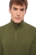Cashmere men polo style sweaters donovan ivy green l