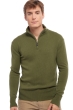 Cashmere men polo style sweaters donovan ivy green m