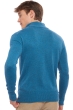 Cashmere men polo style sweaters donovan manor blue l