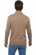 Cashmere men polo style sweaters donovan natural brown 3xl