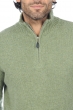 Cashmere men polo style sweaters donovan olive chine xs