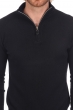 Cashmere men polo style sweaters donovan premium black xs
